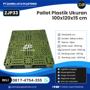 Pallet Plastik ZJP33 100x120x15 cm