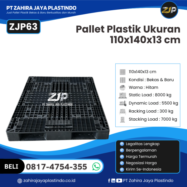 Pallet Plastik ZJP63 110x140x13 cm