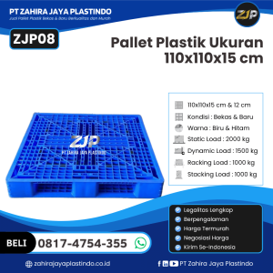 Pallet Plastik Bekas/Baru Ukuran 110x110x15 - ZJP08