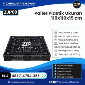 Pallet Plastik Bekas/Baru Ukuran 110x110x15 - ZJP09