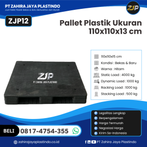 Pallet Plastik Bekas/Baru Ukuran 110x110x13 - ZJP12