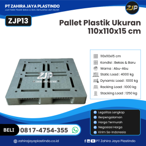 Pallet Plastik Bekas/Baru Ukuran 110x110x15 - ZJP13