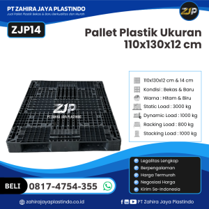 Pallet Plastik Bekas/Baru Ukuran 130x110x12 - ZJP14