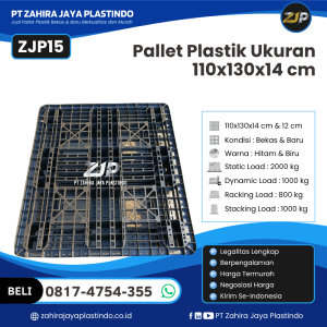 Pallet Plastik Bekas/Baru Ukuran 130x110x14 - ZJP15