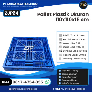 Pallet Plastik Bekas/Baru Ukuran 110x110x15 - ZJP24