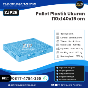 Pallet Plastik ZJP26 110x140x15 cm