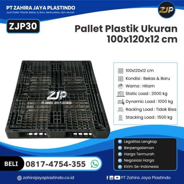Pallet Plastik ZJP30 110x120x12 cm