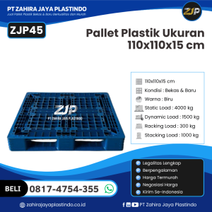 Pallet Plastik Bekas/Baru Ukuran 110x110x15 - ZJP45