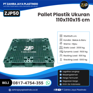 Pallet Plastik Bekas/Baru Ukuran 110x110x15 - ZJP50