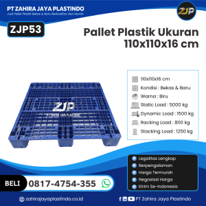 Pallet Plastik Bekas/Baru Ukuran 110x110x16 - ZJP53