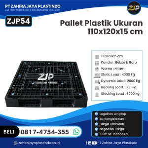 Pallet Plastik ZJP54 110x120x15 cm