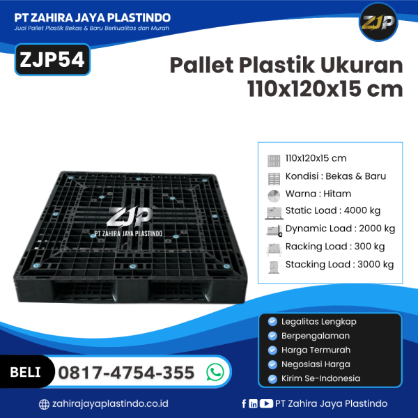 Pallet Plastik ZJP54 110x120x15 cm
