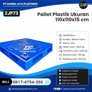 Pallet Plastik Bekas/Baru Ukuran 110x110x15 - ZJP73