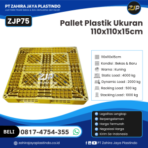 Pallet Plastik Bekas/Baru Ukuran 110x110x15 - ZJP75