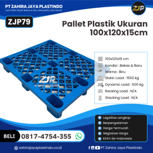 Pallet Plastik Bekas/Baru Ukuran 100x120x15 - ZJP79
