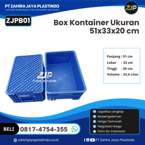 Box Kontainer Baru Ukuran 51x33x20 cm Kapasitas 33,6 Liter - ZJPB01