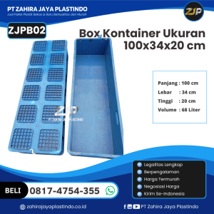 Box Kontainer Baru Ukuran 100x34x20 cm Kapasitas 68 Liter - ZJPB02